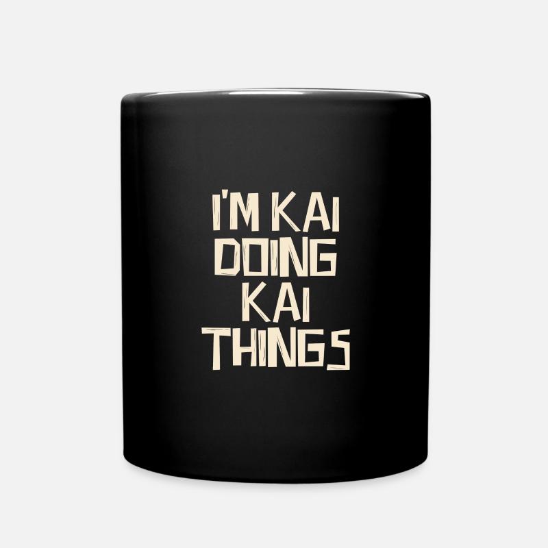 I'm Kai doing Kai things - Tasse einfarbig - Schwarz