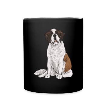 St. Bernard St. Bernard Dog Dog - Full Colour Mug - black - Front