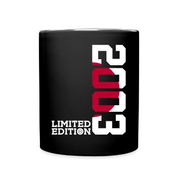 LIMITED EDITION 2003 JAPAN 23. GEBURTSTAG - Tasse einfarbig - Schwarz - Vorne