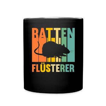 Nagetier Ratte Ratten - Tasse einfarbig - Schwarz - Vorne