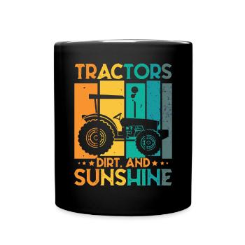 Tracteur Toddler Farming Farmer - Mug uni - noir - Devant