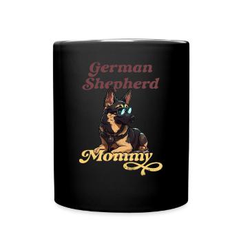 Germany Shepherd Mommy - Full Colour Mug - black - Front