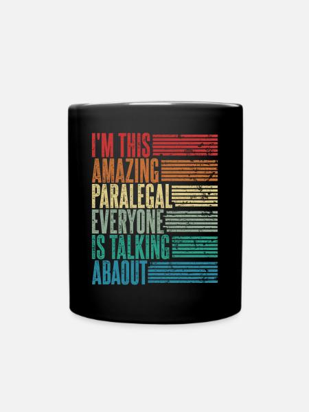 Vintage Rechtsanwaltsfachangestellte Geschenk - Tasse einfarbig - Schwarz
