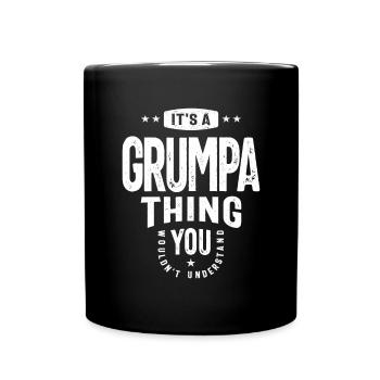 Grumpa's Secret - You Wouldn't Understand Grandpa - Full Colour Mug - black - Front
