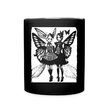 Fairycore Esthétique Squelette Fée Goth Gothique G - Mug uni - noir - Devant