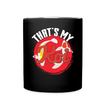That's My Koi Ying Yang - Tasse einfarbig - Schwarz - Vorne