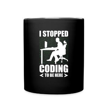 Programmierer Entwickler IT Admin Programmierer Codierung - Tasse einfarbig - Schwarz - Vorne
