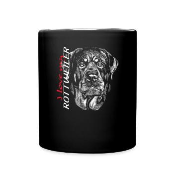 Accessoires pour chiens Rottweiler Propriétaires de chiens - Mug uni - noir - Devant