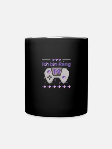 14. Geburtstag Gamer Gaming Videospiele Shirt - Tasse einfarbig - Schwarz