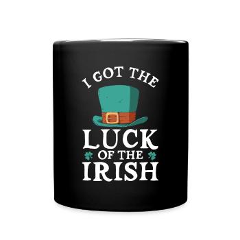 I have the luck of the Irish - Full Colour Mug - black - Front
