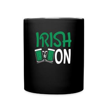 Irish Beer An - Full Colour Mug - black - Front
