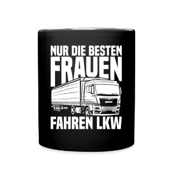 LKW Fahrer Lkw-Fahrer - Tasse einfarbig - Schwarz - Vorne