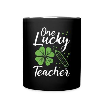 A happy teacher - Full Colour Mug - black - Front