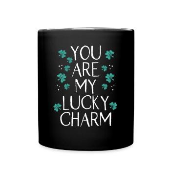 You are my green lucky charm - Full Colour Mug - black - Front
