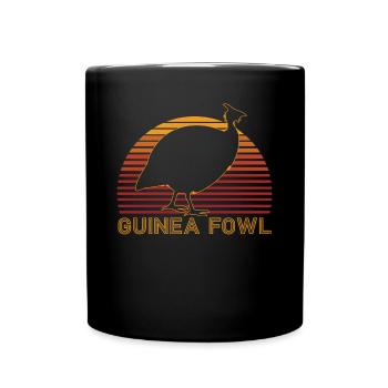 Perlhuhn - Tasse einfarbig - Schwarz - Vorne