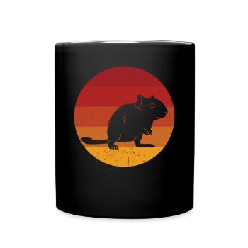 Rennmaus - Tasse einfarbig - Schwarz - Vorne