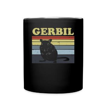 Rennmaus - Tasse einfarbig - Schwarz - Vorne