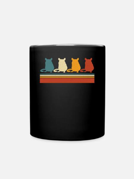 Rennmaus - Tasse einfarbig - Schwarz