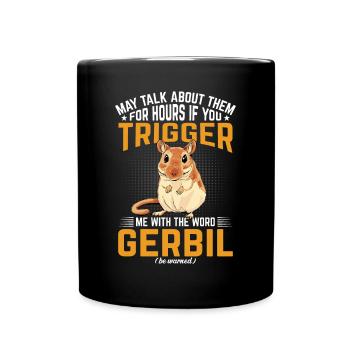 Rennmaus - Tasse einfarbig - Schwarz - Vorne