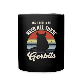 Rennmaus - Tasse einfarbig - Schwarz - Vorne