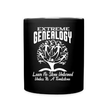 Genealogy Extreme Genealogy - Full Colour Mug - black - Front