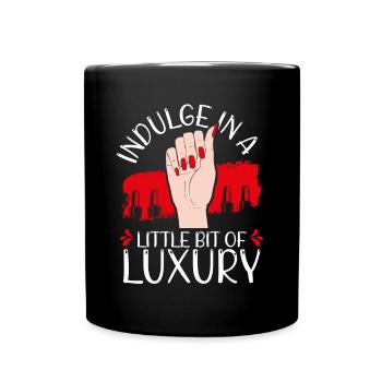 Un peu de luxe - Mug uni - noir - Devant