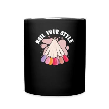 Get to the heart of your style - Full Colour Mug - black - Front