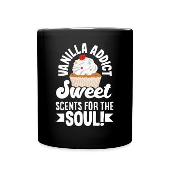 Vanilla Addict Sweet Scents for the Soul - Tasse einfarbig - Schwarz - Vorne