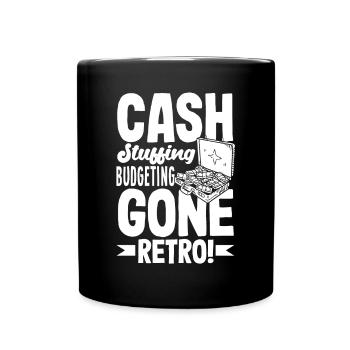 Budgétisation Cash Stuffing Gone Retro Cash Stuffing - Mug uni - noir - Devant