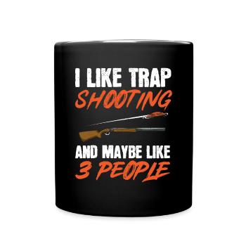 Tir au piège Tir au pigeon en argile Skeet - Mug uni - noir - Devant