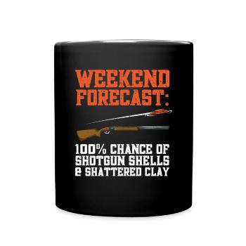 Shooting Skeet Clay Pigeon Shooting - Full Colour Mug - black - Front