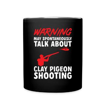 Tir au piège Tir au pigeon en argile Skeet - Mug uni - noir - Devant