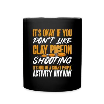 Tir au piège Tir au pigeon en argile Skeet - Mug uni - noir - Devant