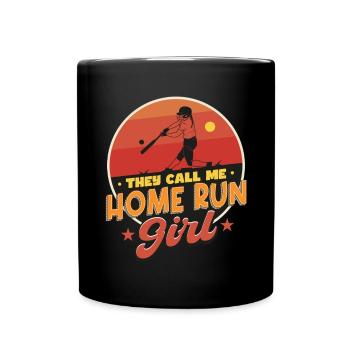 Home Run Girl - Full Colour Mug - black - Front