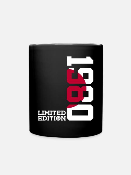 LIMITED EDITION 1980 JAPAN 46TH BIRTHDAY - Full Colour Mug - black
