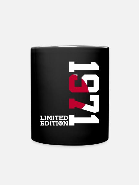 LIMITED EDITION 1971 JAPAN 55TH BIRTHDAY - Full Colour Mug - black