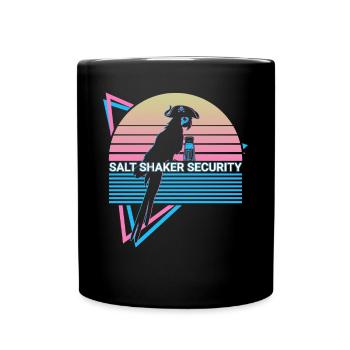Cockatiel Retro - Full Colour Mug - black - Front