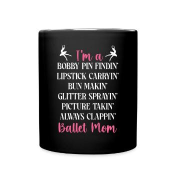 Ballet Dancer Dance Girl Ballerina - Tasse einfarbig - Schwarz - Vorne