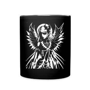 Fairycore Ästhetik Skelett Fee Goth Gothic G - Tasse einfarbig - Schwarz - Vorne
