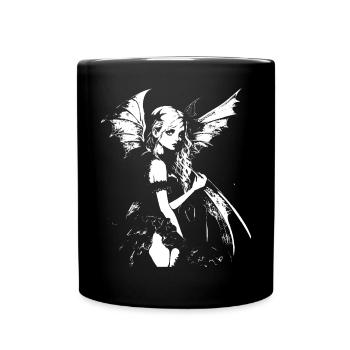 Fairycore Esthétique Squelette Fée Goth Grunge G - Mug uni - noir - Devant
