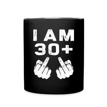 32nd Birthday Party Vintage Retro 32 Years Old Men - Full Colour Mug - black - Front