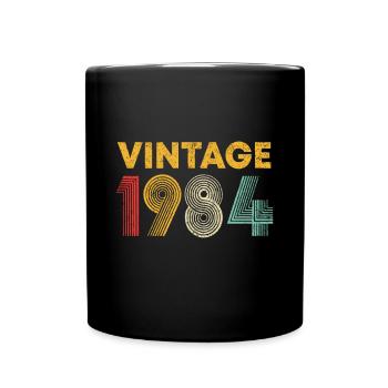 Jahrgang 1984 Geschenk zum 39. Geburtstag Männer Frauen 39 Jahre - Tasse einfarbig - Schwarz - Vorne