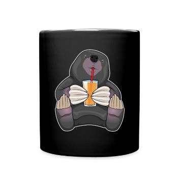 Jus de taupe - Mug uni - noir - Devant