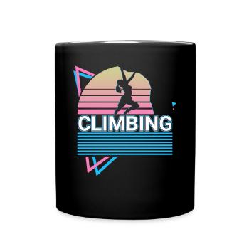 Escalade Grimpeur Rétro - Mug uni - noir - Devant