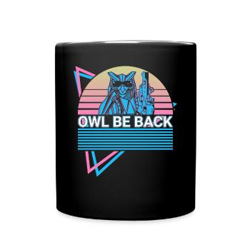 Drôle de robotique robotique rétro - Mug uni - noir - Devant