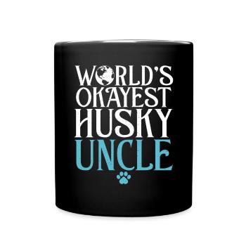 Cadeaux de chien Husky - Mug uni - noir - Devant