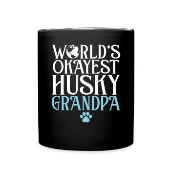 Cadeaux de chien Husky - Mug uni - noir - Devant