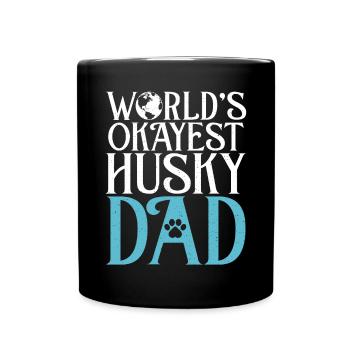 Cadeaux de chien Husky - Mug uni - noir - Devant