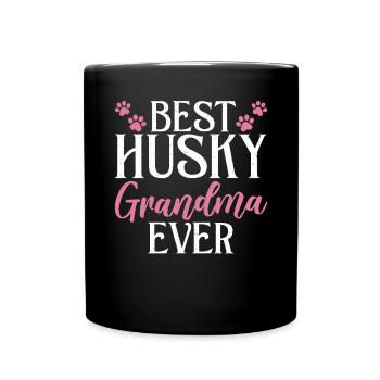 Cadeaux de chien Husky - Mug uni - noir - Devant