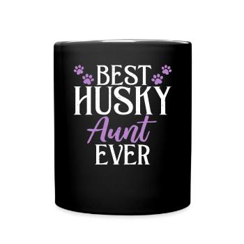 Cadeaux de chien Husky - Mug uni - noir - Devant
